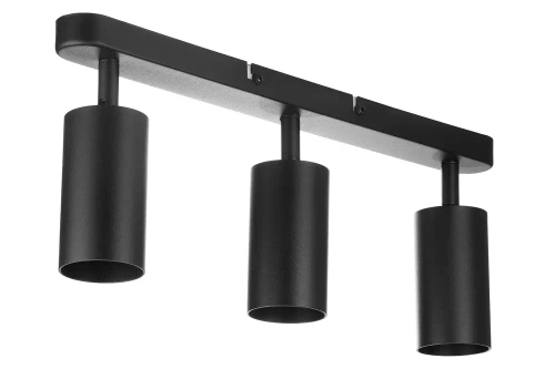 Dreipunktleuchte Deckenleuchte, schwenkbarer Strahler 3x GU10 Schwarz | MS-GU10-3