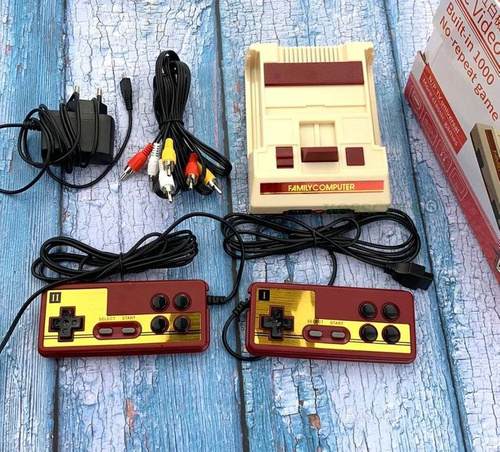Retro Konsole FC Compact Vintage | 132 Spiele 8-Bit | RS35