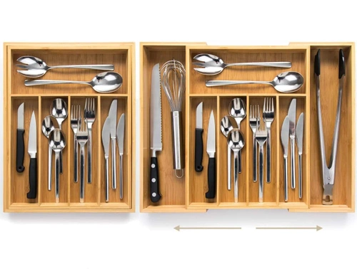 Ausklappbarer Bambusbesteck-Organizer | RSD-768
