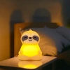 LED Silikon Nachtlicht Faultier | Tragbare Kinderlampe 9 Lichtfarben | JL-243