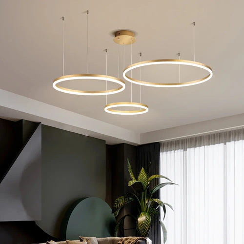 Mehrfachfunktionale moderne Pendelleuchte | LED | Gold | RLK-C03-136W-G