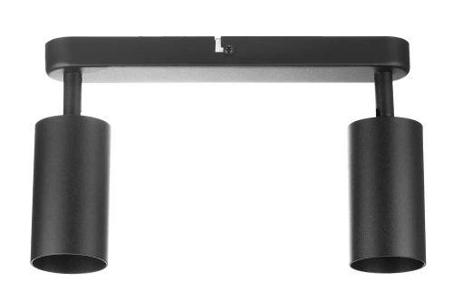 Deckenstrahler | 2x GU10, schwenkbar | schwarz | MS-GU10-2