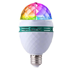 Drehbare Discokugel Glühbirne | LED RGB Projektor | Gewinde E27 | MA25-RGB-3W