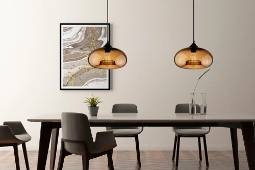 Moderne Glas Pendelleuchte | Braun | GB-D28-BR