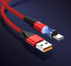 3-in-1 2M | Magnetisches Kabel 5A für schnelles Laden und Datentransfer | 3 Anschlüsse | AM60