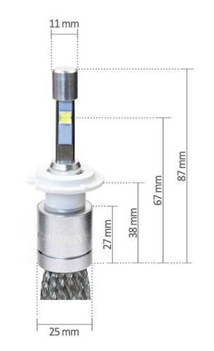 H7 CREE ™ TrueWhite-Technologie 9600 lm R3 LED Scheinwerferlampen | 2 Stück