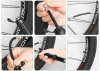 Multifunktionales Reparaturset | Fahrrad-Service-Werkzeuge in einer praktischen Tasche | Set mit Schlüsseln und Flicken für die Fahrradreparatur | ZUHE-AIO