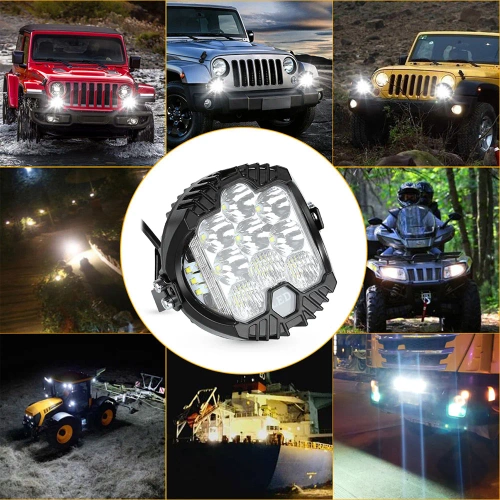 LED-Arbeitsleuchte | 7" | 50 W | 5.000 lm | 2-in-1 | Tagfahrlicht (DRL) + Fernscheinwerfer | WL002-50W