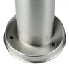 Stehende Gartenlaterne, runder Pfosten für E27-Glühbirne | 230V Stromversorgung, Edelstahl | Inox, 45cm | LLR-45CM