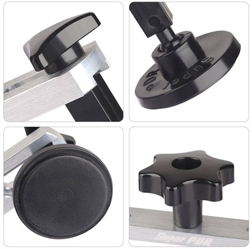 Karosserie-Ausbeulwerkzeug-Set | Ausbeulbrücke mit 7 Zugadapter in verschiedenen Durchmessern | Y-110