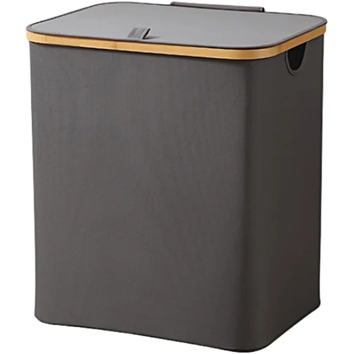 Wäschekorb | Faltbarer Wäschesammler | Stoffspielzeugbehälter | Accessoire-Organizer | OCF-450-GREY