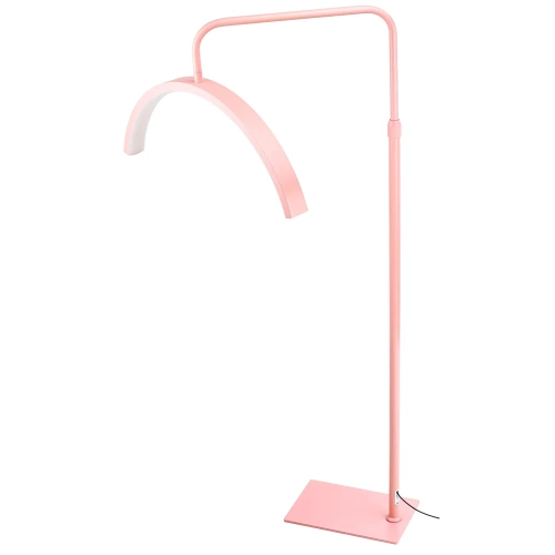 Tätowierstudio-Lampe | Schattenfreie LED-Kosmetiklampe | Bodenlampe für Kosmetiksalons, Wimpern- und Nagelstyling | EPT-135-PINK