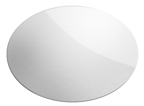 2 Stück Metallplättchen, kompatibel mit Magnete Handy Halterung, Rechteckig und Runde | Silber