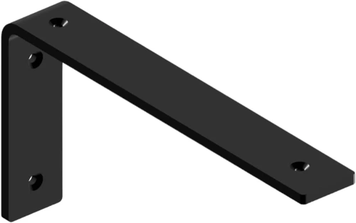 Regalträger Set | 4 Stück, Winkelträger 24 cm | schwarz | JZ-L235-BLACK