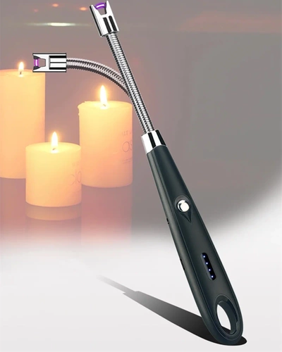 Moderne Plasma Feuerzeug | Elektrisches USB-Ladegerät Feuerzeug | JL-701B-SCHWARZ