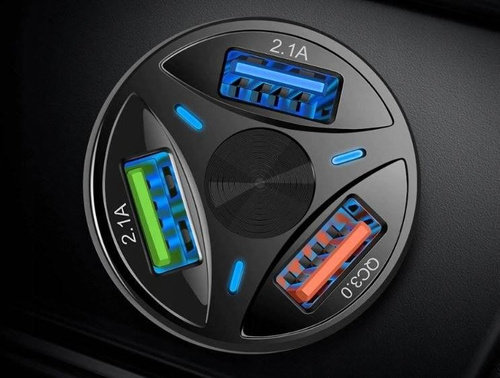 Schnellladegerät fürs Auto 3x USB | Schnellladung Quick Charge 3.0 | CA-007