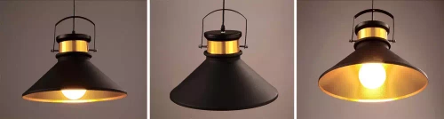 Retro-Stil | Loft | Deckenleuchte Goldlampe