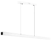 LED-Pendelleuchte, modern, rechteckig | 120 cm, 48 W, Fernbedienung | weiß | SX41-120CM-48W-W