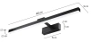 Wandleuchte über dem Spiegel | Badezimmerbeleuchtung | Lampe, Bildleuchte | MIH-40CM
