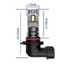Set Glühbirnen HB4 | LED-Fernlicht | LED-Abblendlicht | Starke Autolampen | I7S-HB4