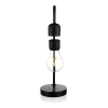 Schwebende magnetische Lampe | LED-Lampe mit induktivem Ladegerät | Nachtlicht | HX-S007S1-SCHWARZ