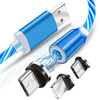 3-in-1 2M | Leuchtendes magnetisches Ladekabel für Telefon mit 3 Anschlüssen | AM67