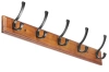 Holzkleiderständer | Wandgarderobe | Garderobenhaken mit 10 Haken | HG-50CM-WOOD