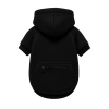 Hunde- und Katzenpullover mit Kapuze | Größe S | schwarz | PET-015S-BK