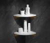 Eckregal Badezimmer | Marmor Kosmetikregal | TBD-211-WEISS