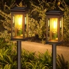 2x Solar-Gartenlampe LED | Elegante Säule 60 cm | HK-115A