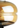 Stilvolle Nachttischlampe mit Glaslampenschirm | Moderne Glas-Tischlampe | BH-233-BROWN