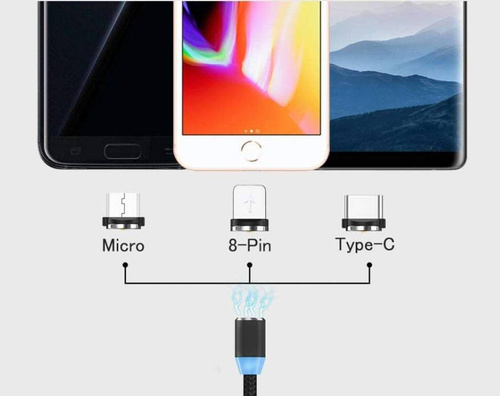 3-in-1 1M | Magnetisches USB-Ladekabel für Telefon | Quick Charge 3.0 2.4A | AM23