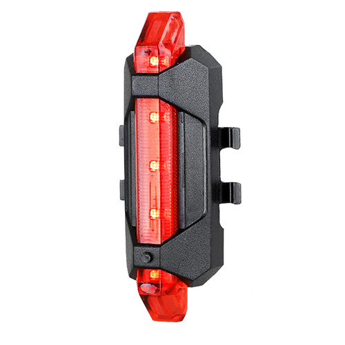 LED Fahrradlicht Set | Radlicht Set bestehend aus Vorderlicht & Rücklicht aufladbar über USB | XME CREE 3W LED, 300lm, 3 Leuchtmodi, 800mAh | 5 LEDs, 7 Leuchtmodi, 15lm