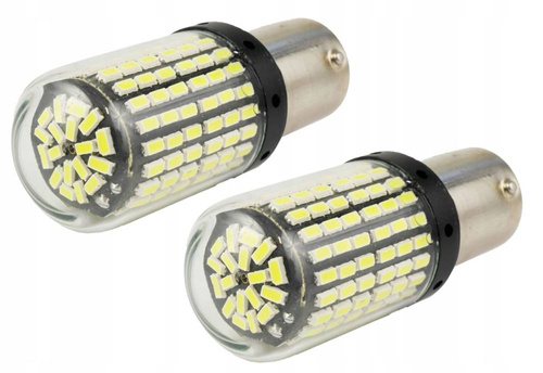 LED-Autolampen-Set | BA15S, 144 SMD 3014 | 2 Stück
