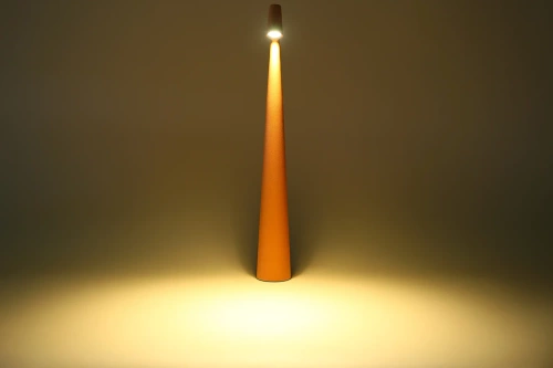Kabellose Nachttischlampe mit eingebautem Akku | Lampe mit Touch-Steuerung | HMS-455-ORANGE | Tischlampe 43cm