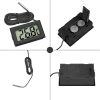 Digitales Thermometer | Mini-Messgerät mit wasserdichter Sonde | KTM-050-SCHWARZ