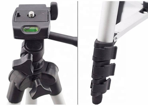 Stativ 1/4" 103cm | Handyhalterung | Hülle | Z14-Schwarz