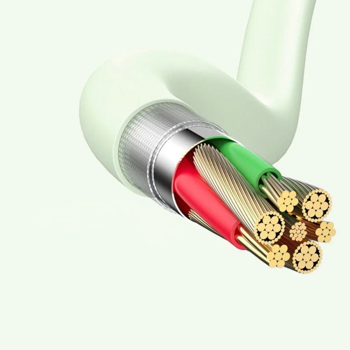 USB-Kabel mit drei Ladeanschlüssen | B2-3in1-grün
