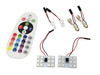 RGB-LED-Panel-Kit | 2 LED-Panels 12 SMD 5050 RGB | Farbfernbedienung | C5W- und W5W-Adapter