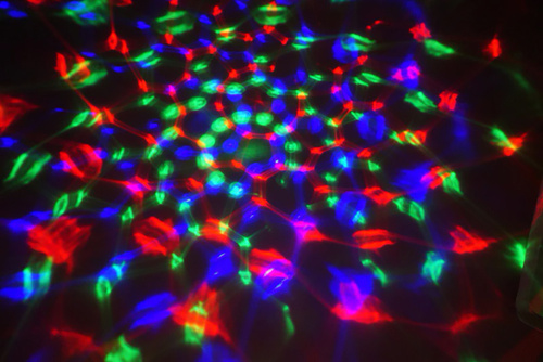 Drehbare Discokugel Glühbirne | LED RGB Projektor | Gewinde E27 | MA25-RGB-3W