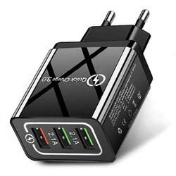 Schnellladegerät mit 3 USB-Anschlüssen | Quick Charge 3.0 | CA-001