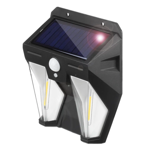 Solarleuchte LED Wandleuchte | Doppelte Lampe mit Dämmerungs- und Bewegungssensor | Solar Außenbeleuchtung | TG-TY13602