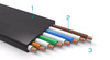 Netzwerkkabel LAN Ethernet Kat. 6a | Patchkabel RJ45 0,5M | Cat6a-0.5M
