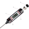 Digitales Küchenthermometer | Thermometer mit Sonde | Gerät zur Überprüfung der Temperatur von Speisen | TP-101-SCHWARZ