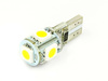 WW Auto LED Birne W5W T10 5 SMD 5050 CAN BUS Warmweiß