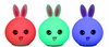 Silikon-Nachtlicht Hase LED RGB 3W | NL-07