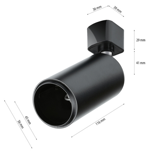 Modern Schienensystem Komplettset | Schienenbeleuchtung | 1,5m Schienenprofil + 4x flammige GU10 Spot Strahler | Deckenlampe