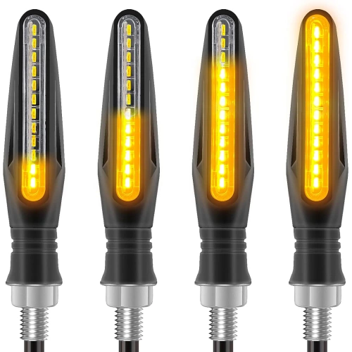 Dynamische LED Blinker für Motorräder | 12 LEDs | Blase | 4 Stück | MSL-12LED-04