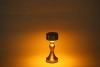 Tischlampe mit eingebautem Akku | Nachtlicht mit drei Leuchtfarben | Stimmungsvolle Lampe für Hotel, Restaurant | HJA10-A-GOLD