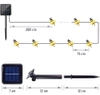 Solar LED-Girlande Bienen 20 LED Gartenlampe 5m | BEE-20LED-5M
